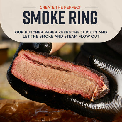 Pink Butcher Paper Roll 18"x175' (2100 Inch) - Food-Grade Peach Butcher Paper for Smoker, BBQ, Grilling, Smoking Meat - USA Made - Unbleached, Uncoated and Unwaxed - CookCave