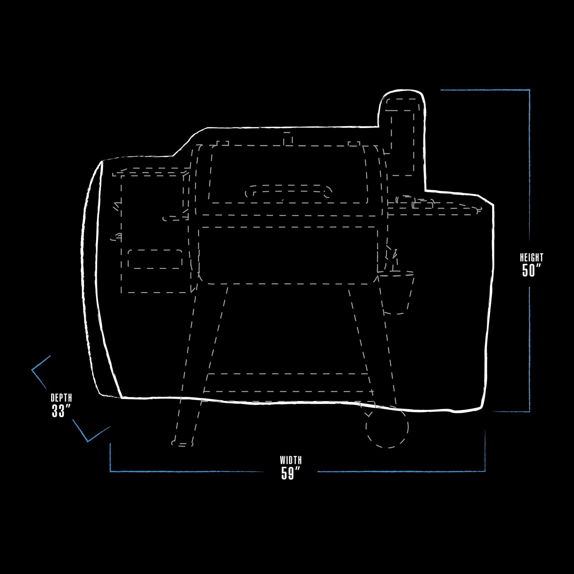 Pit Boss Grills 73821 Pit Boss Deluxe and 820 Pro Series Pellet Grill Cover, PB820D, Black - CookCave