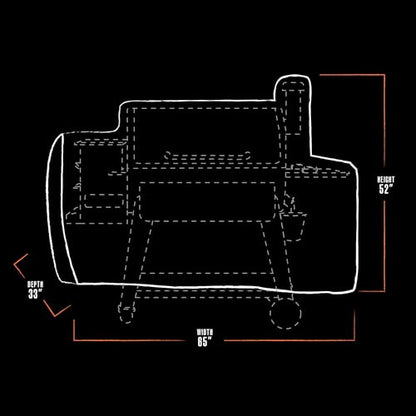 Pit Boss Grills Sportsman 1100 Wood Pellet Grill Cover, Black, (30939) - CookCave