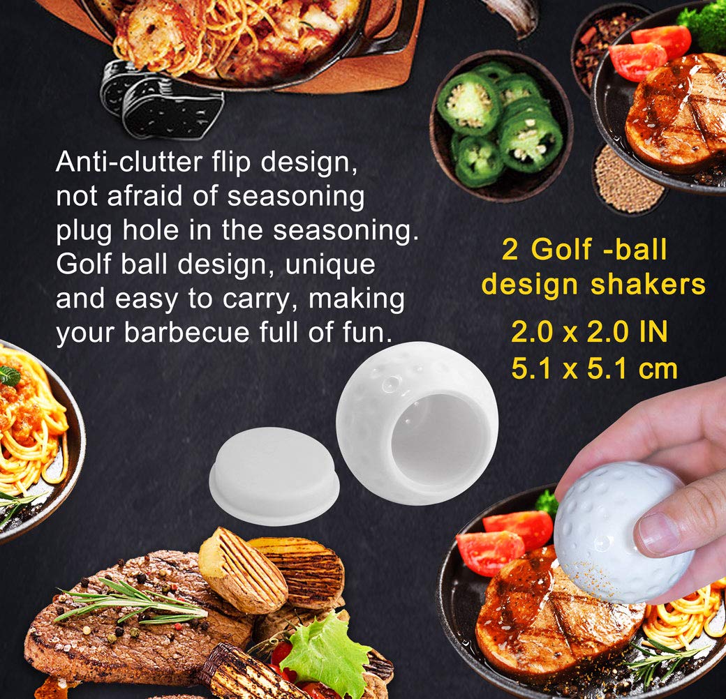 POLIGO 7PCS Golf-Club Style BBQ Tools Set Grilling Tools with Rubber Handle - Stainless Steel Grill Accessories for Outdoor Grill Set Premium Grill Utensils Set Christmas Birthday Gifts for Men Dad - CookCave