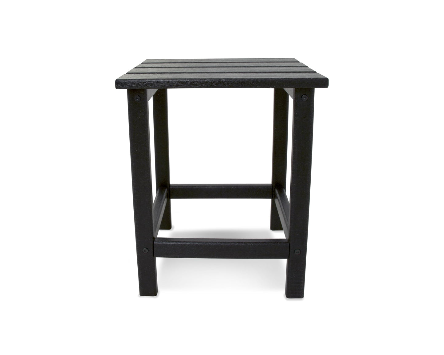 POLYWOOD Long Island 18" Side Table, Black - CookCave