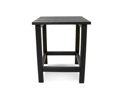 POLYWOOD Long Island 18" Side Table, Black - CookCave