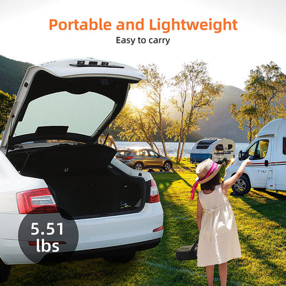 Portable Projector Screen with Stand Outdoor: Camping Projection Screen 80 inch 4K Movie Screen for Home Backyard Indoor 16:9 HD Night - CookCave