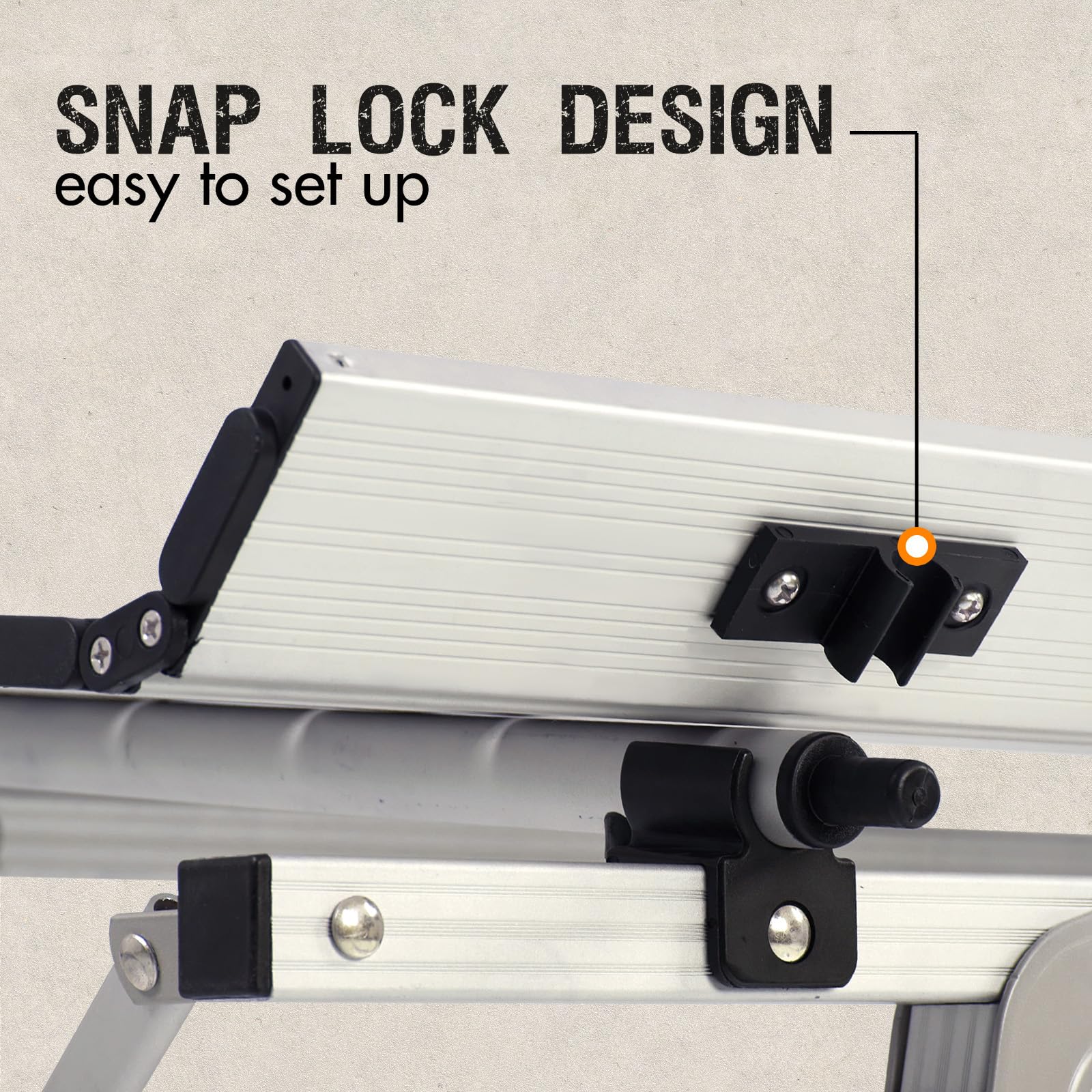 PORTAL Outdoor Folding Portable Picnic Camping Table with Adjustable Height Aluminum Roll Up Table Top Mesh Layer, Silver - CookCave