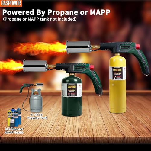 POWERFUL Grill Torch Charcoal Starter,Propane Searing Torch, Charcoal Lighter,Fire Starter, Sous Vide,Kitchen Lighter, BBQ Grill Torch Gun,Cooking Torch (Fuel Not Included) - CookCave