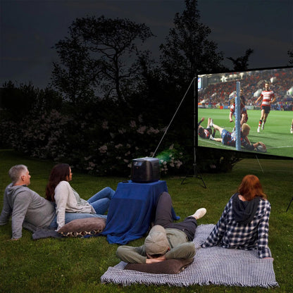 Projector Screen and Stand, Wootfairy 120 inch Foldable and Portable Projection Screen 16:9 4K HD Rear Front Wrinkle-Free Movie Screen with Carry Bag for Indoor Outdoor Home Theater Backyard Cinema - CookCave