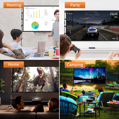 Projector Screen and Stand,GAINVANE 120 inch Portable Projector Screen Indoor Outdoor Projection Screen 16:9 4K HD Wrinkle-Free Light-Weight Movie Screen with Carry Bag for Backyard Movie Night - CookCave