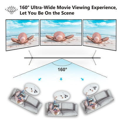 Projector Screen with Stand, Vamvo 100 inch Portable Foldable Projection Screen with Aluminum Alloy Stand Outdoor Movie Screens with Carrying Bag for Home Theater Camping and Recreational Events - CookCave