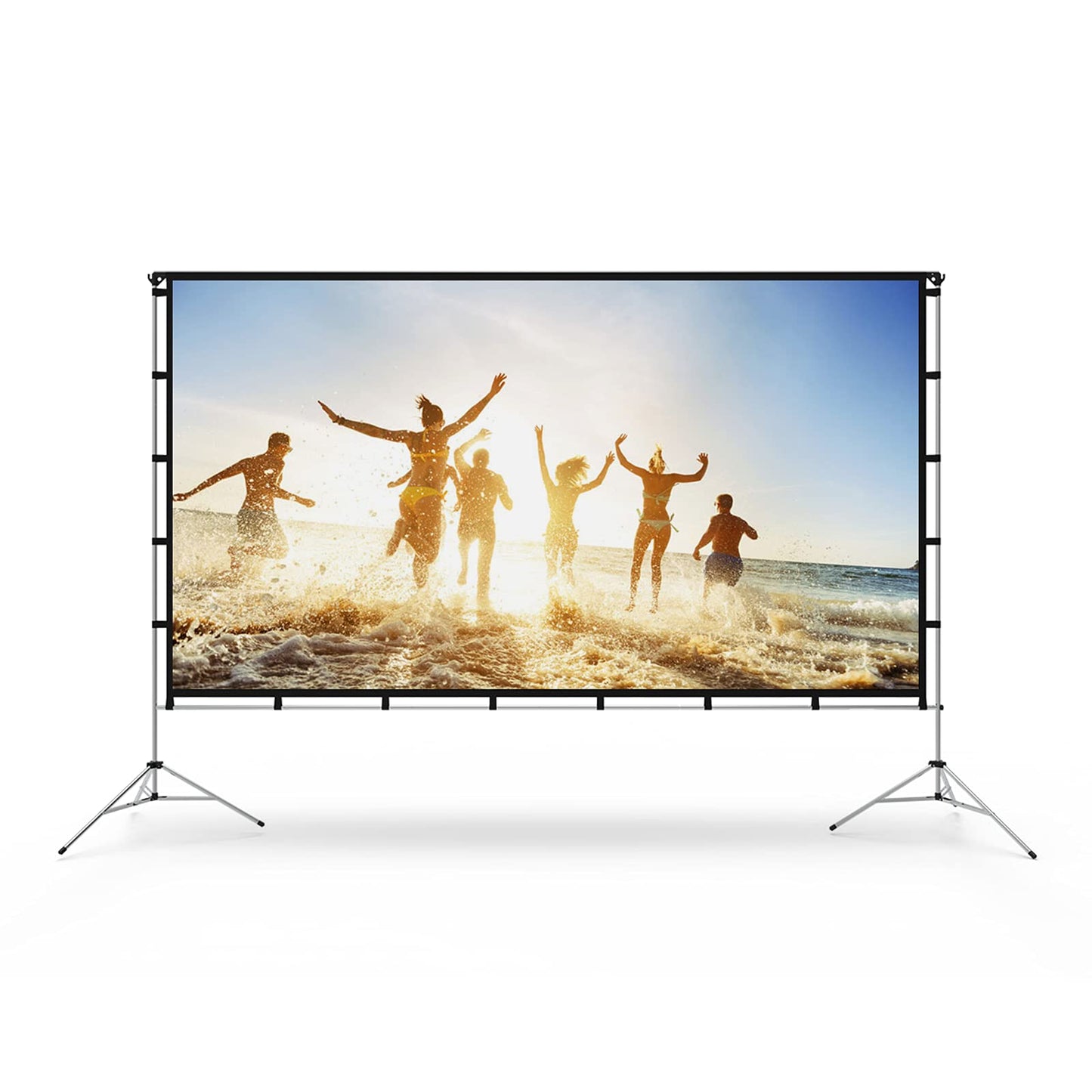Projector Screen with Stand, Vamvo 100 inch Portable Foldable Projection Screen with Aluminum Alloy Stand Outdoor Movie Screens with Carrying Bag for Home Theater Camping and Recreational Events - CookCave