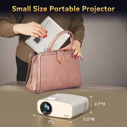 Projector with WiFi and Bluetooth, Pericat 4K Supported Native 1080P Projector, Portable Movie Outdoor Projector for Home Theater, Mini Projector Compatible with PC, HDMI, USB, TV Stick, PS5 - CookCave