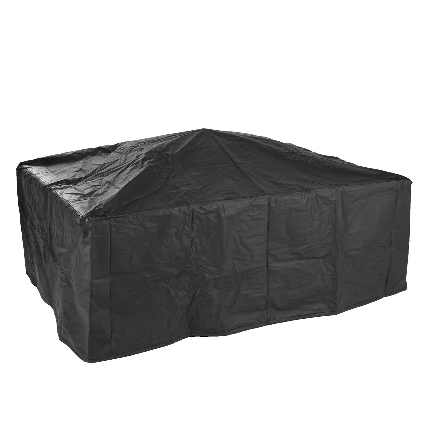 Pure Garden W150098 37" Tile Rectangular Fire Pit, Black - CookCave