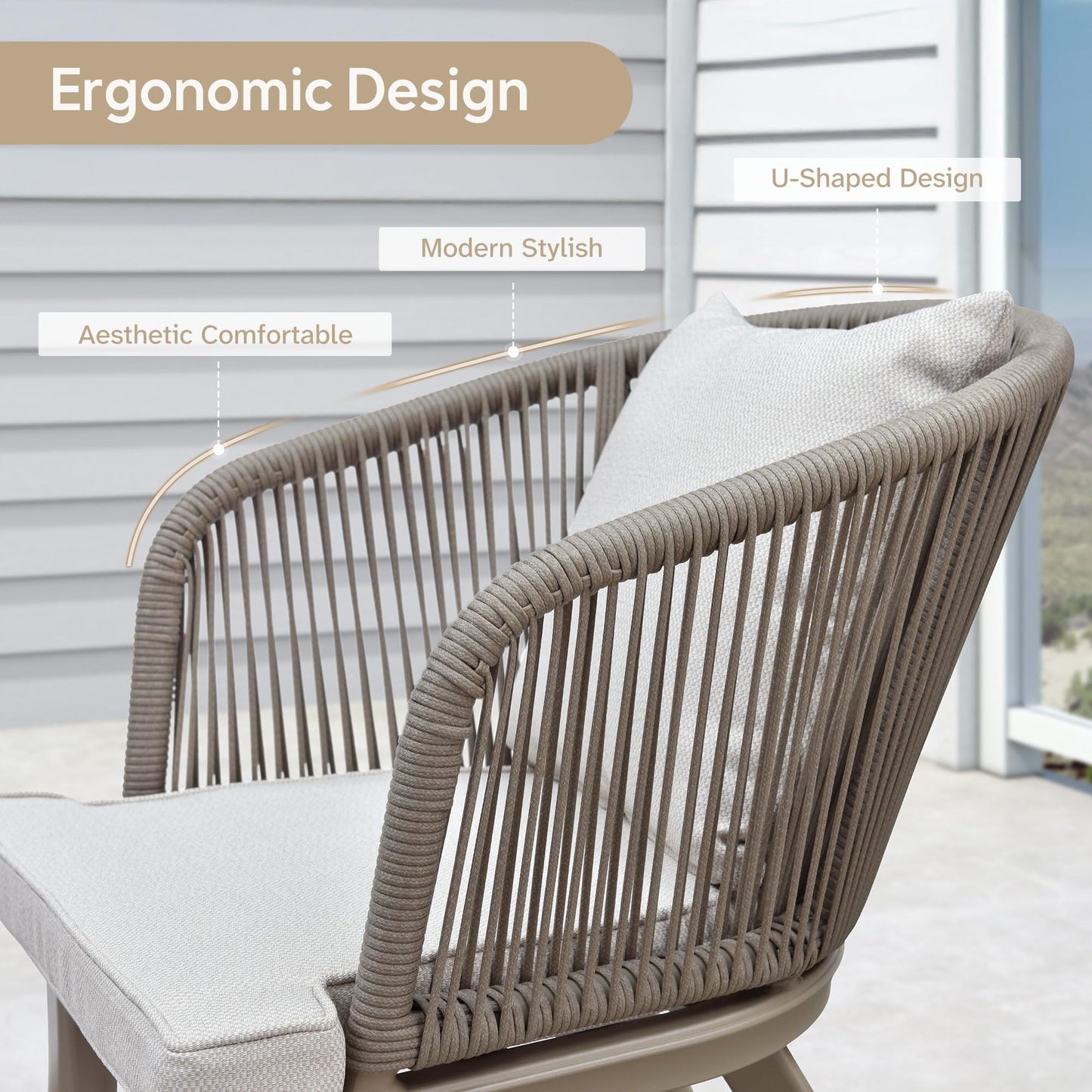 PURPLE LEAF 11 Pieces Patio Dining Set Wicker Outdoor Furniture Rectangular Table and Chairs Set for Garden Deck Aluminum Frame Backyard Kitchen Set, Cushions and Pillows Included Champagne - CookCave