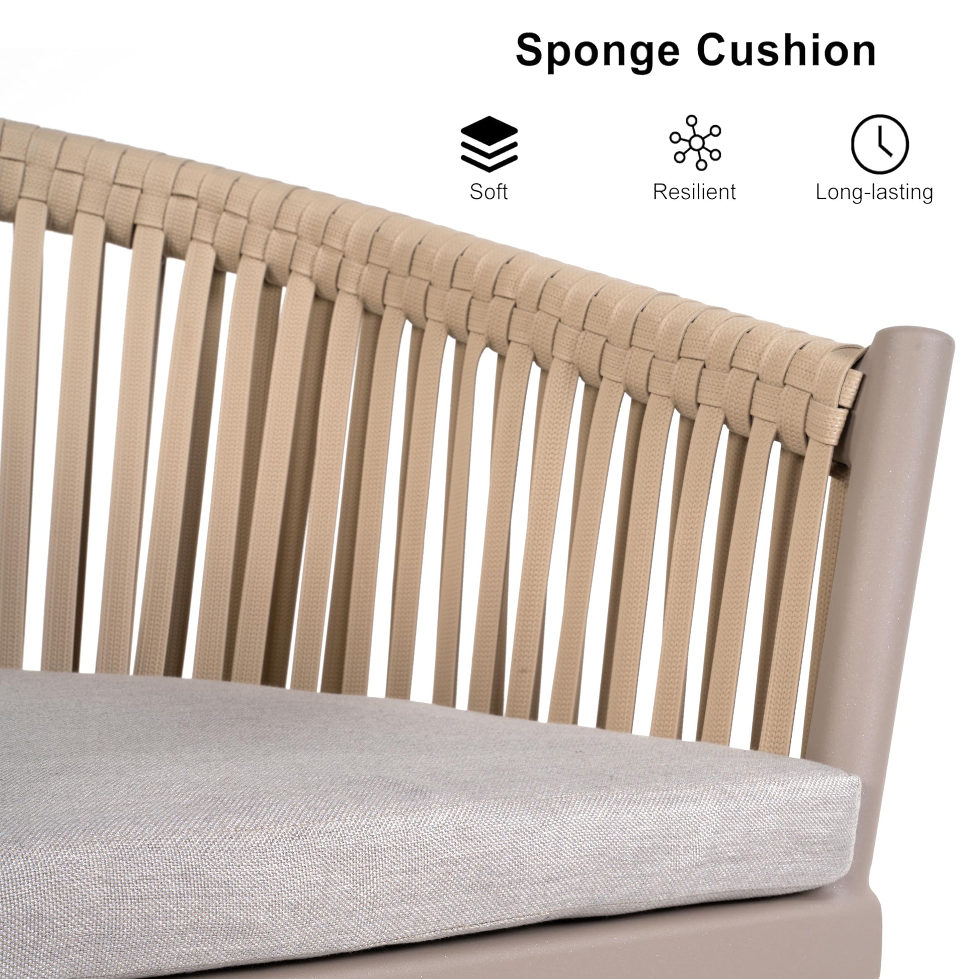 PURPLE LEAF 7 Pieces Outdoor Dining Set with Patio Aluminium Dining Table and Wicker Rattan Chairs Modern Furniture Cushions Sets for Backyard Indoor Decor Kitchen Champagne - CookCave