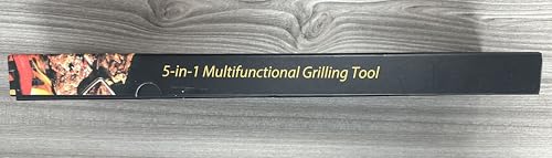 PURPLEBIRD Grill Spatula for Outdoor Grill, 5 in 1 Grilling Tools 16" Long BBQ Spatula with Wooden Handle, Father's Gifts, Gifts for Men, for Dad - CookCave