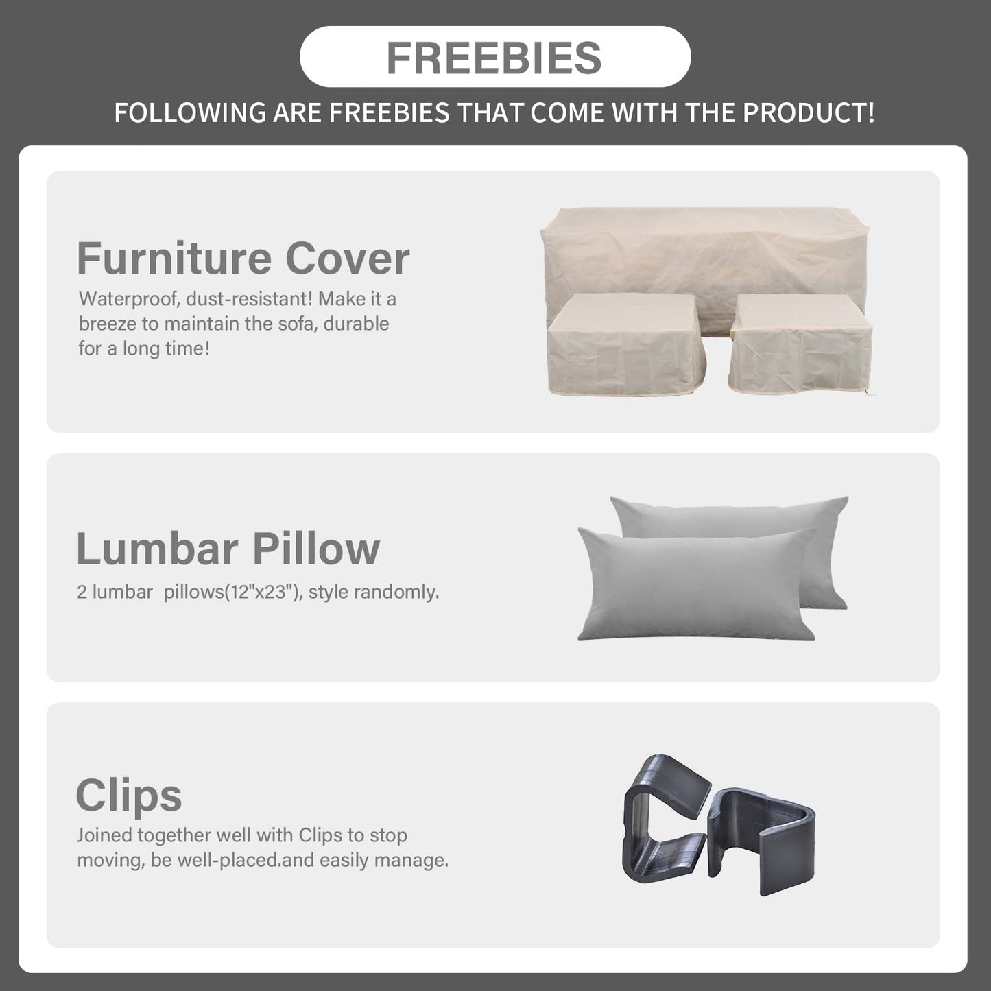 Rattaner 3 Pieces Patio Furniture Set Outdoor Sectional Wicker Patio Furniture Patio Couch with Ottoman and Outdoor Storage Table All-Weather Anti-Slip Cushions Waterproof Covers, Light Grey - CookCave