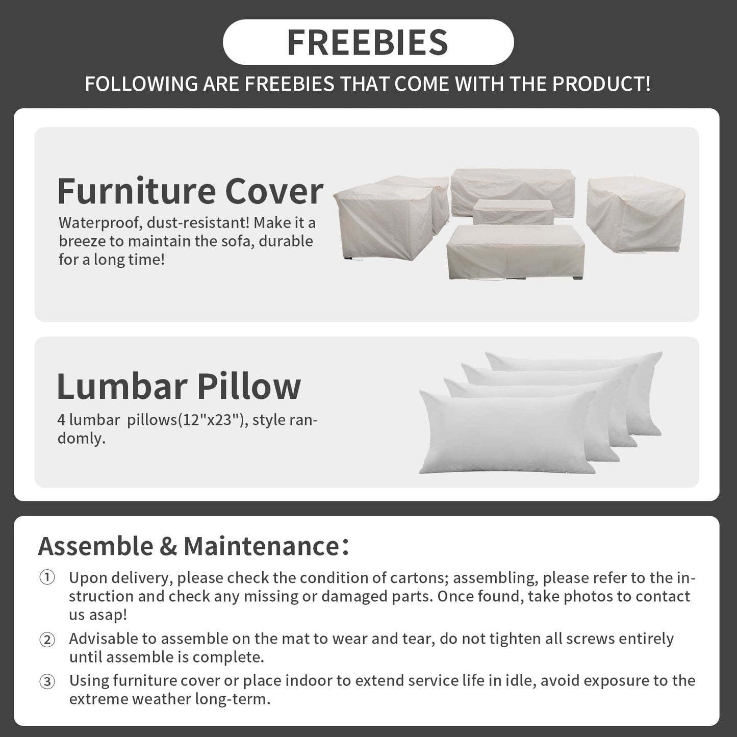 Rattaner Patio Furniture Sets 7 Pieces Outdoor Furniture Sectional Patio Couches Set with Storage Table Light Grey Cushions - CookCave