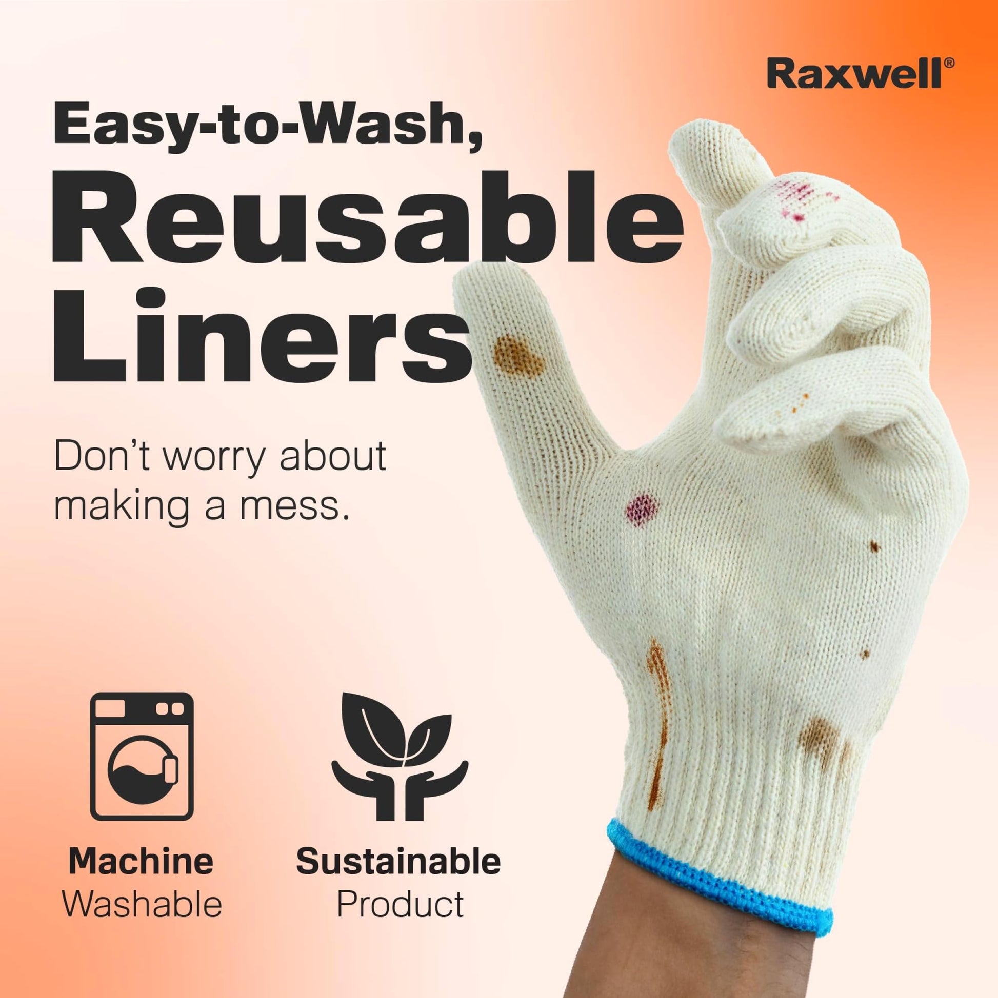 Raxwell BBQ Gloves - 6 Heat Resistant Cotton Liners + 100 Nitrile Food Prep Gloves for Barbecue Smoker, Cooking & Hot Food - Size Large - BBQ Accessories - Grilling Accessories - CookCave