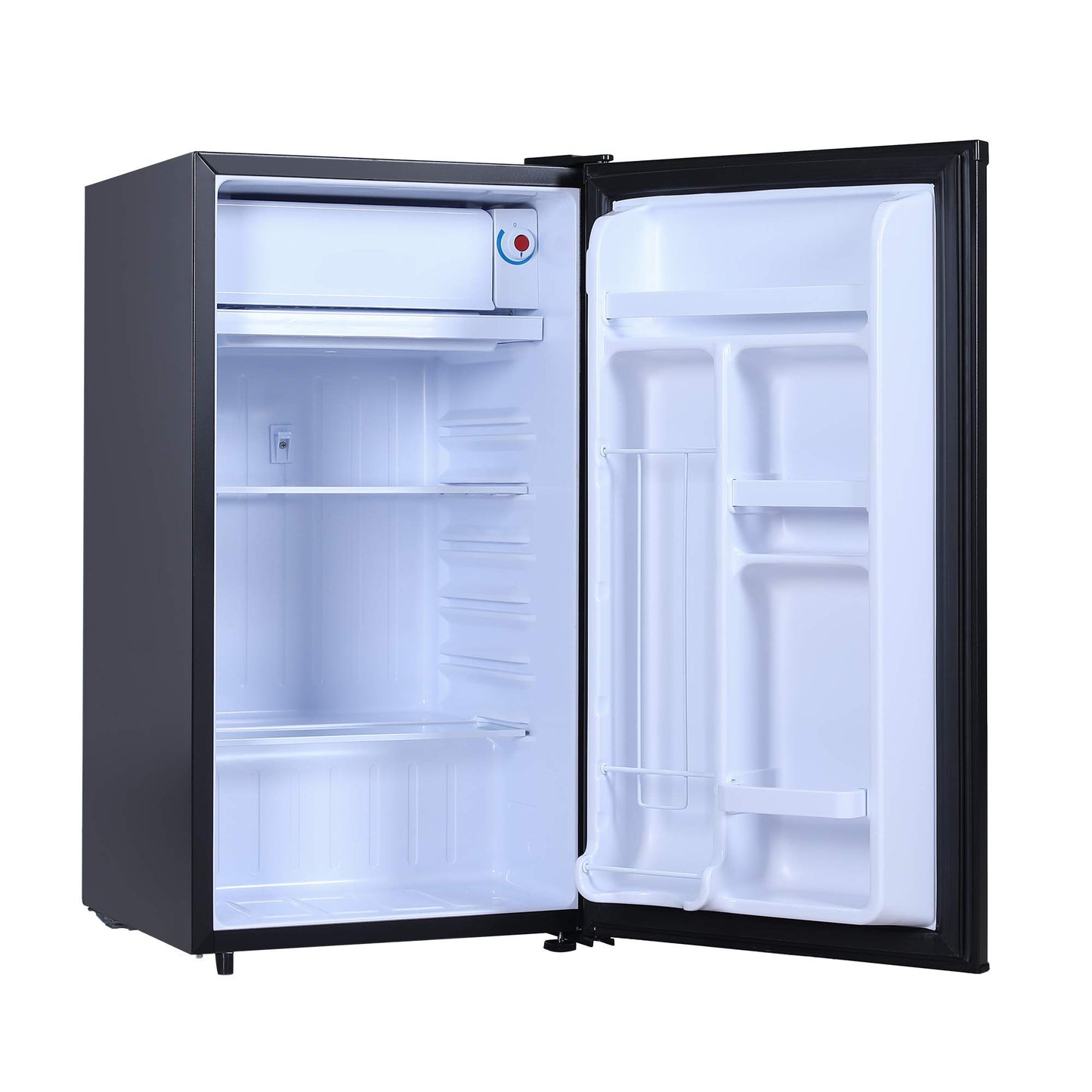 RCA RFR321-B-Black-COM RFR321 Single Mini Refrigerator-Freezer Compartment-Adjustable Thermostat Control-Reversible Doors-Ideal for Dorm, Office, RV, Garage, Apartment-Black Cubic Feet, 3.2 CU.FT - CookCave