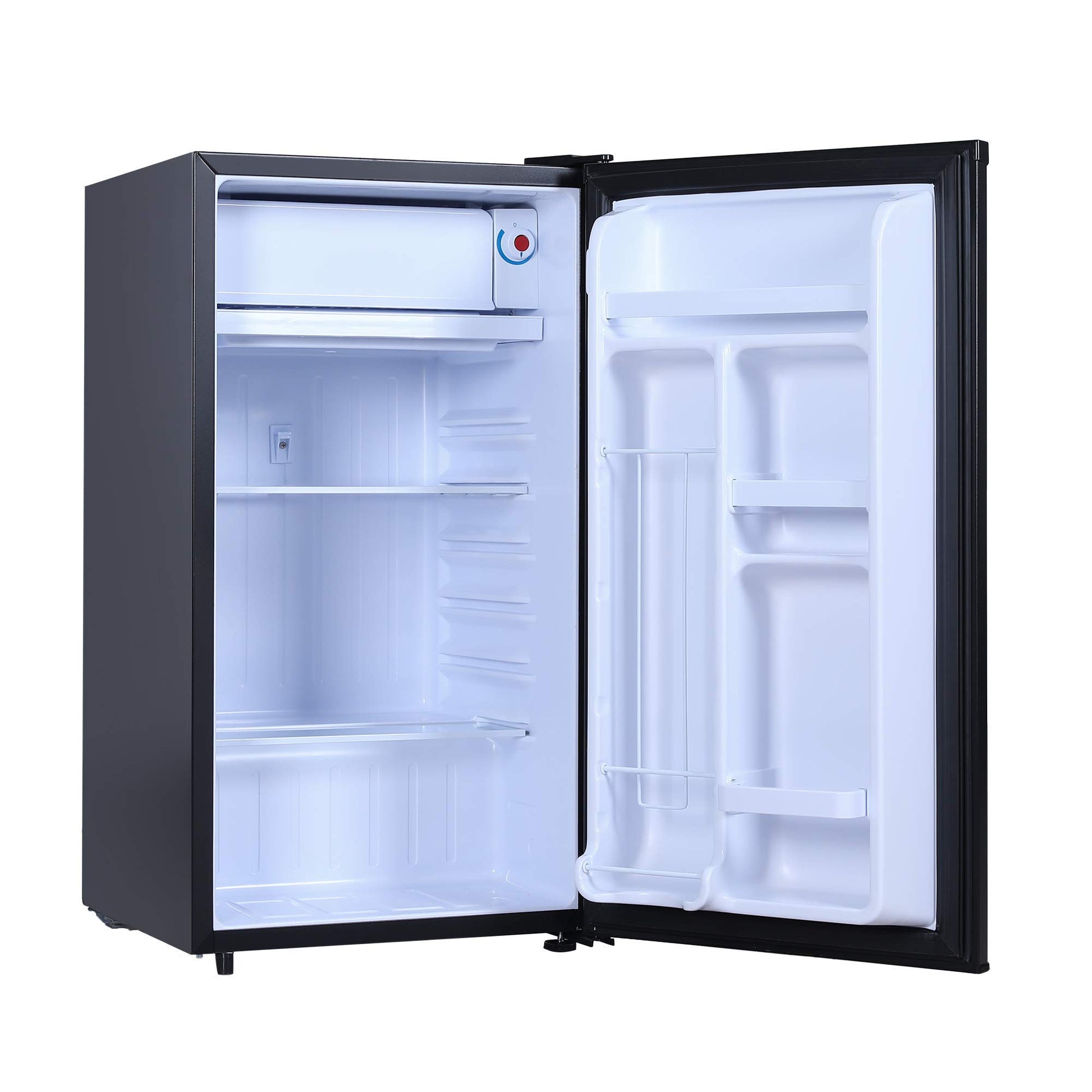 RCA RFR321-B-Black-COM RFR321 Single Mini Refrigerator-Freezer Compartment-Adjustable Thermostat Control-Reversible Doors-Ideal for Dorm, Office, RV, Garage, Apartment-Black Cubic Feet, 3.2 CU.FT - CookCave
