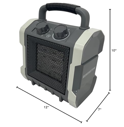 Remington 1500W Heavy-Duty Electric Heater Portable Electric Heater for Garage, Workshop, or Jobsite (REM-222A-120) - CookCave