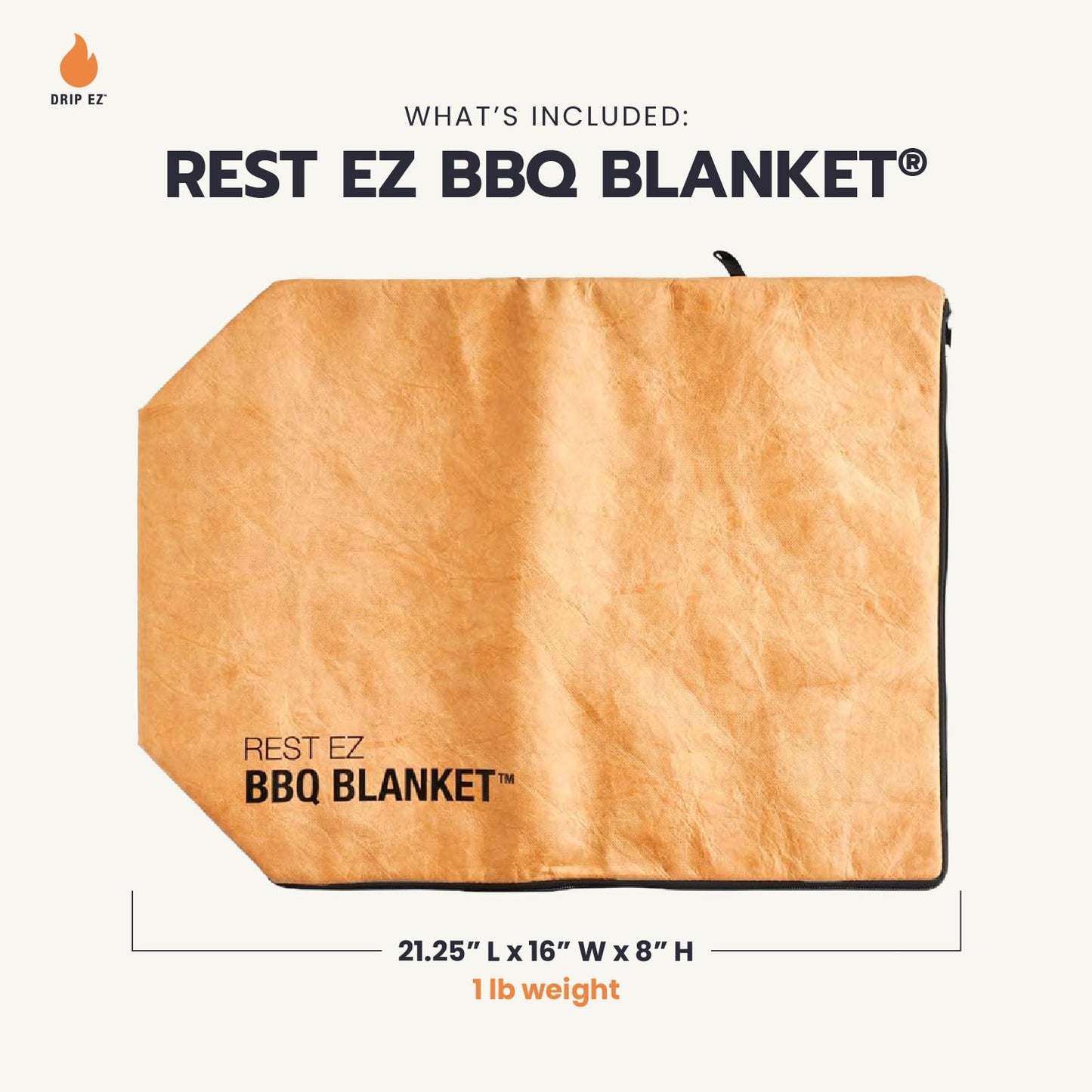 Rest EZ BBQ Blanket® - Insulated Meat Resting Bag for Moisture Retention and Tender BBQ - Heavy-Duty with Wide Mouth Design for Briskets, Pork Shoulders, Steaks - CookCave