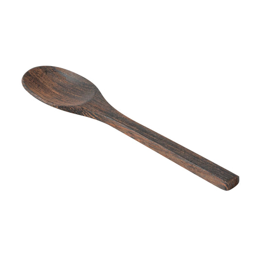 Restaurantware - Coco Casa 6.3 Inch Serving Spoon, 1 Greaseproof Wooden Spoon - Durable, Sustainable, Ebony Wood Serving Flatware, For Serving With Hot And Cold Foods - CookCave