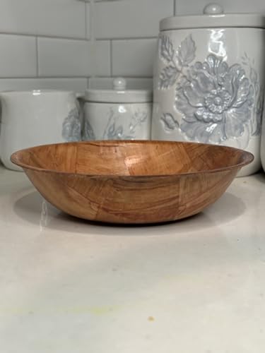 Rich&Richer 6 Pcs Wooden Salad Bowl Set - 8 Inch Salad Bowls for Lunch Woven Wooden Bowls for Food Snack Bowls for Kitchen Set - Fruit Bowl Decorative Bowl Fruit Bowl Wood Salad Bowl Set Serving Bowls - CookCave