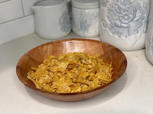 Rich&Richer 6 Pcs Wooden Salad Bowl Set - 8 Inch Salad Bowls for Lunch Woven Wooden Bowls for Food Snack Bowls for Kitchen Set - Fruit Bowl Decorative Bowl Fruit Bowl Wood Salad Bowl Set Serving Bowls - CookCave