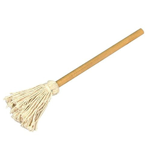 Rocky Mountain Goods Basting Barbecue Mop - Large - Long Handle to Keep Your Hand Away from The Heat - Large mop for Quicker basting - Solid Wood - CookCave