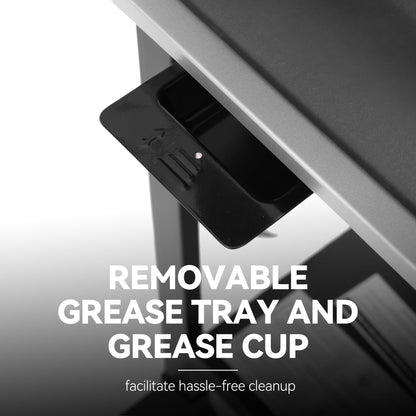 Royal Gourmet 4-Burner Propane Gas Grill with Warming Rack, Outdoor BBQ Grill with 34,000 BTUs Output for Patio Garden Barbecue Grilling, Black & Silver - CookCave