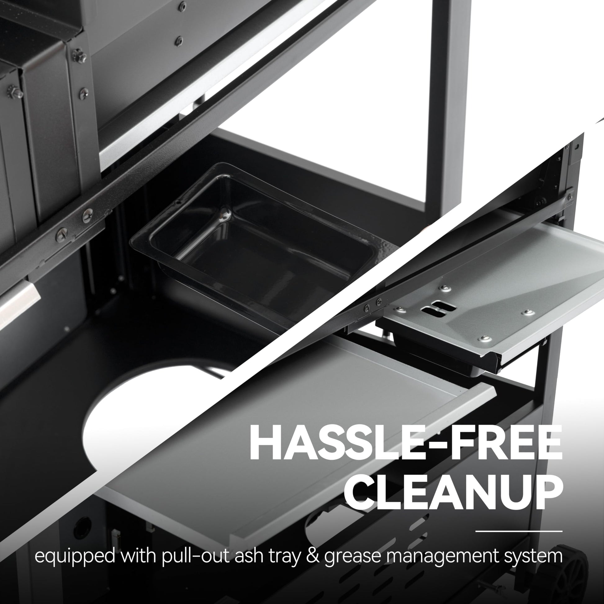 Royal Gourmet ZH3002N Propane Gas and Charcoal Grill Combo, Dual Fuel BBQ Grill with 2 Side Shelves for Outdoor Patio Garden Backyard Barbecue, 20,000 BTUs, Silver & Black - CookCave