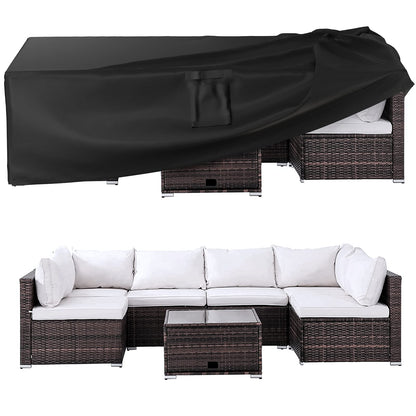 Ruimoy Patio Furniture Covers, Outdoor Furniture Cover Waterproof, General Purpose, Outside Table and Chair Covers, Heavy Duty 600D (108 Inch L x 82 Inch W x 27.9 Inch H) - CookCave