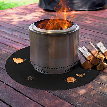 Rumlick 36" Fire Pit Mat for Solo Stove Bonfire, Round Fireproof Under Grill Mats for Outdoor Grill, Portable Camping Stove Mat for Solo Stove Accessories - CookCave