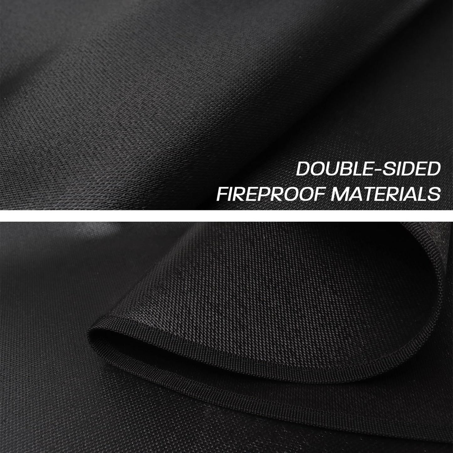 Rumlick 36" Fire Pit Mat for Solo Stove Bonfire, Round Fireproof Under Grill Mats for Outdoor Grill, Portable Camping Stove Mat for Solo Stove Accessories - CookCave