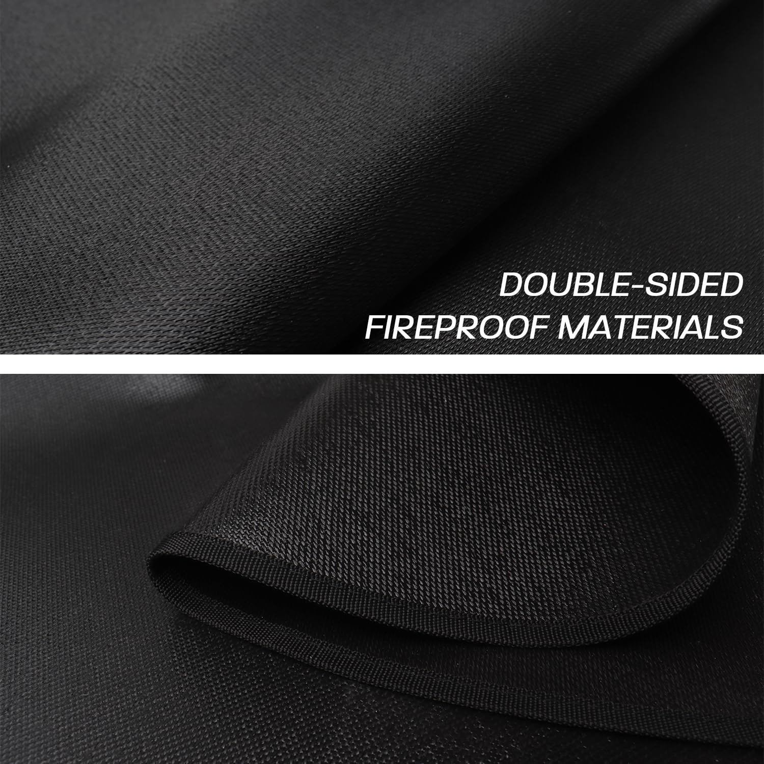 Rumlick 36" Fire Pit Mat for Solo Stove Bonfire, Round Fireproof Under Grill Mats for Outdoor Grill, Portable Camping Stove Mat for Solo Stove Accessories - CookCave