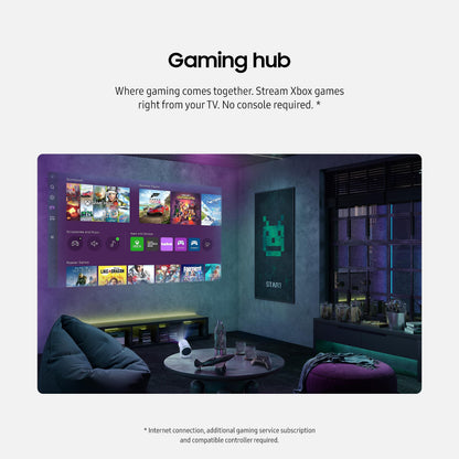 SAMSUNG 30” - 100” The Freestyle with Gaming Hub Smart Portable Projector, FHD, HDR, Big Screen Home Theater Experience, 360 Sound, SP-LFF3CLAXZA, 2023 Model (Renewed) - CookCave