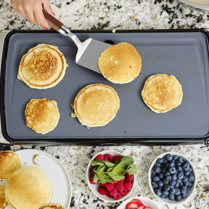 Sanbege Stainless Steel Spatula with Wooden Handle, Nonstick Pancake Turner, Fried Egg Flipper for Cooking, Frying, Grilling, Baking, BBQ - CookCave