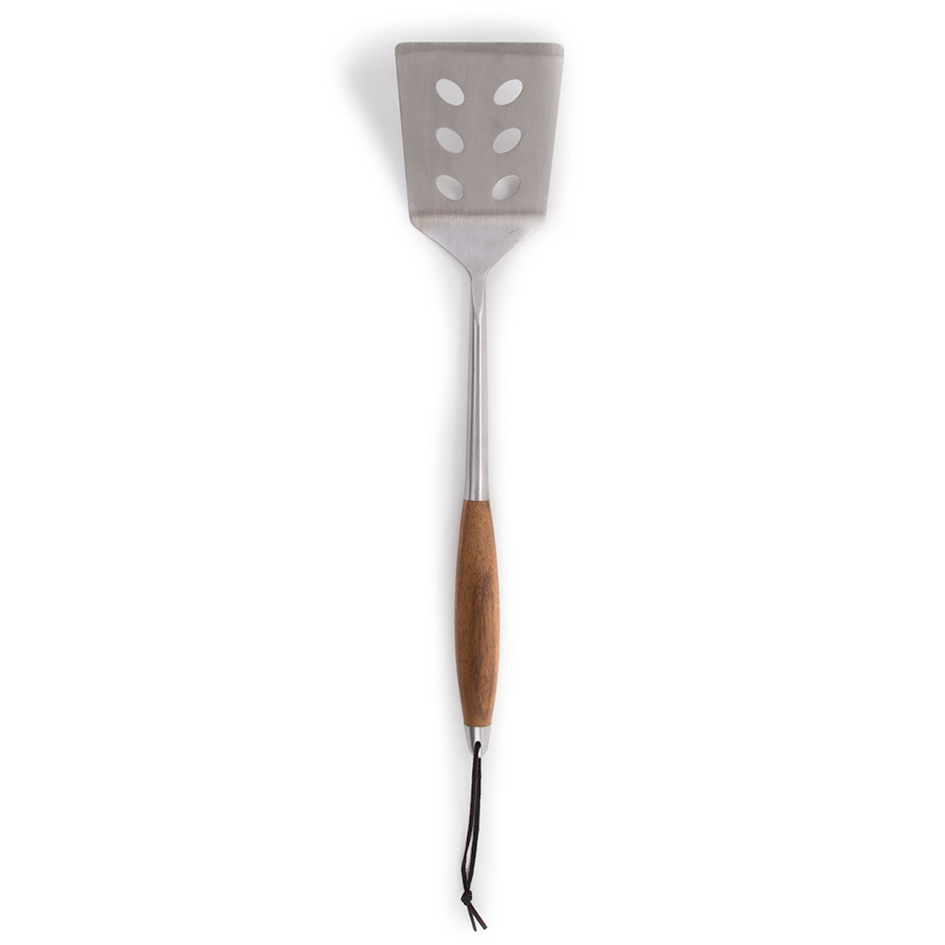 Schmidt Brothers - BBQ Bonded Teak 4 Piece Grilling Accessory Set, Full-Forged Stainless Steel Grilling Utensils Including Spatula, Fork, Basting Brush, and Tongs with All Wood Handles - CookCave