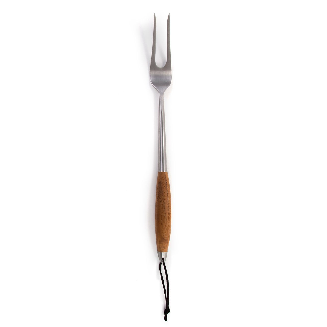 Schmidt Brothers - BBQ Bonded Teak 4 Piece Grilling Accessory Set, Full-Forged Stainless Steel Grilling Utensils Including Spatula, Fork, Basting Brush, and Tongs with All Wood Handles - CookCave