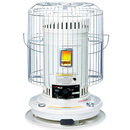 Sengoku Indoor & Outdoor Kerosene Heater, 23,500 BTU, Portable Use, White - CookCave