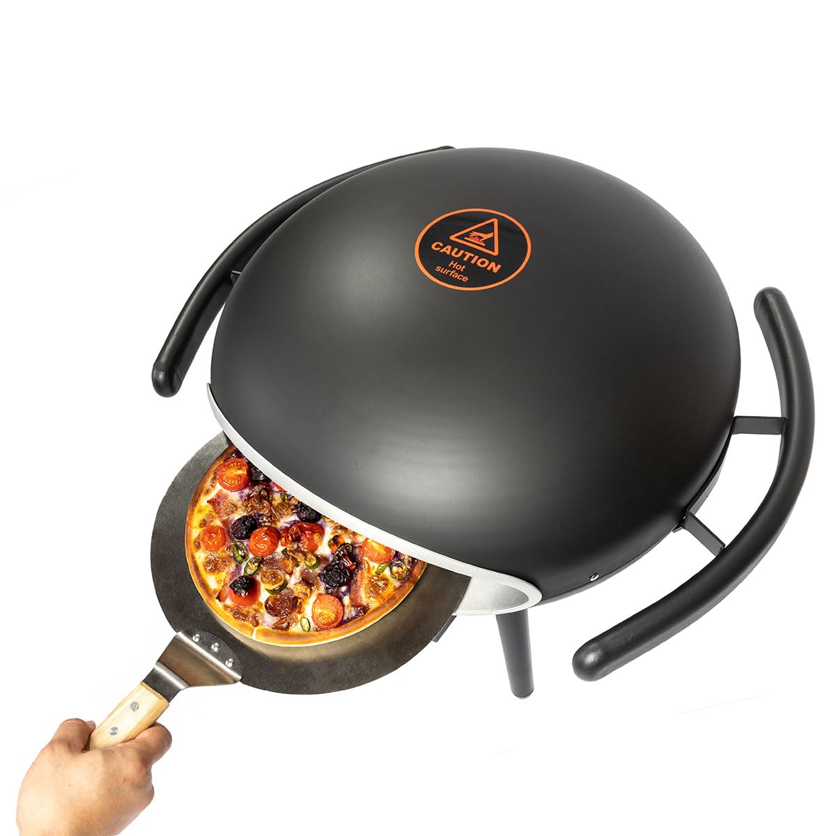 SENJOYS Rapid-Preheat 12inches Gas Pizza Oven with Auto-Rotation: Outdoor Cooking Perfection - CookCave