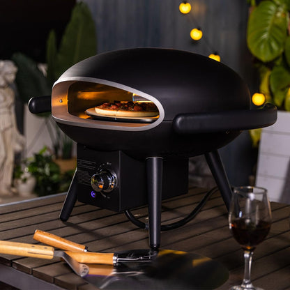 SENJOYS Rapid-Preheat 12inches Gas Pizza Oven with Auto-Rotation: Outdoor Cooking Perfection - CookCave