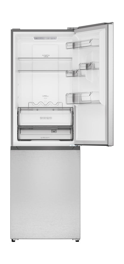 SHARP SJB1255GS Refrigerator with Bottom-Freezer, Counter-Depth, 24 Inch, 11.5 Cubic Foot, Stainless Steel - CookCave
