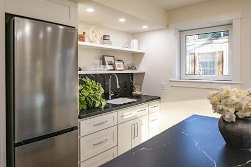 SHARP SJB1255GS Refrigerator with Bottom-Freezer, Counter-Depth, 24 Inch, 11.5 Cubic Foot, Stainless Steel - CookCave