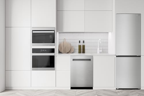 SHARP SJB1255GS Refrigerator with Bottom-Freezer, Counter-Depth, 24 Inch, 11.5 Cubic Foot, Stainless Steel - CookCave