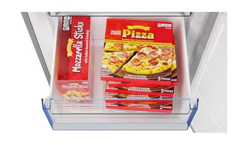 SHARP SJB1255GS Refrigerator with Bottom-Freezer, Counter-Depth, 24 Inch, 11.5 Cubic Foot, Stainless Steel - CookCave