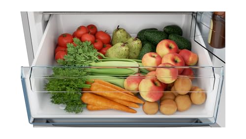 SHARP SJB1255GS Refrigerator with Bottom-Freezer, Counter-Depth, 24 Inch, 11.5 Cubic Foot, Stainless Steel - CookCave