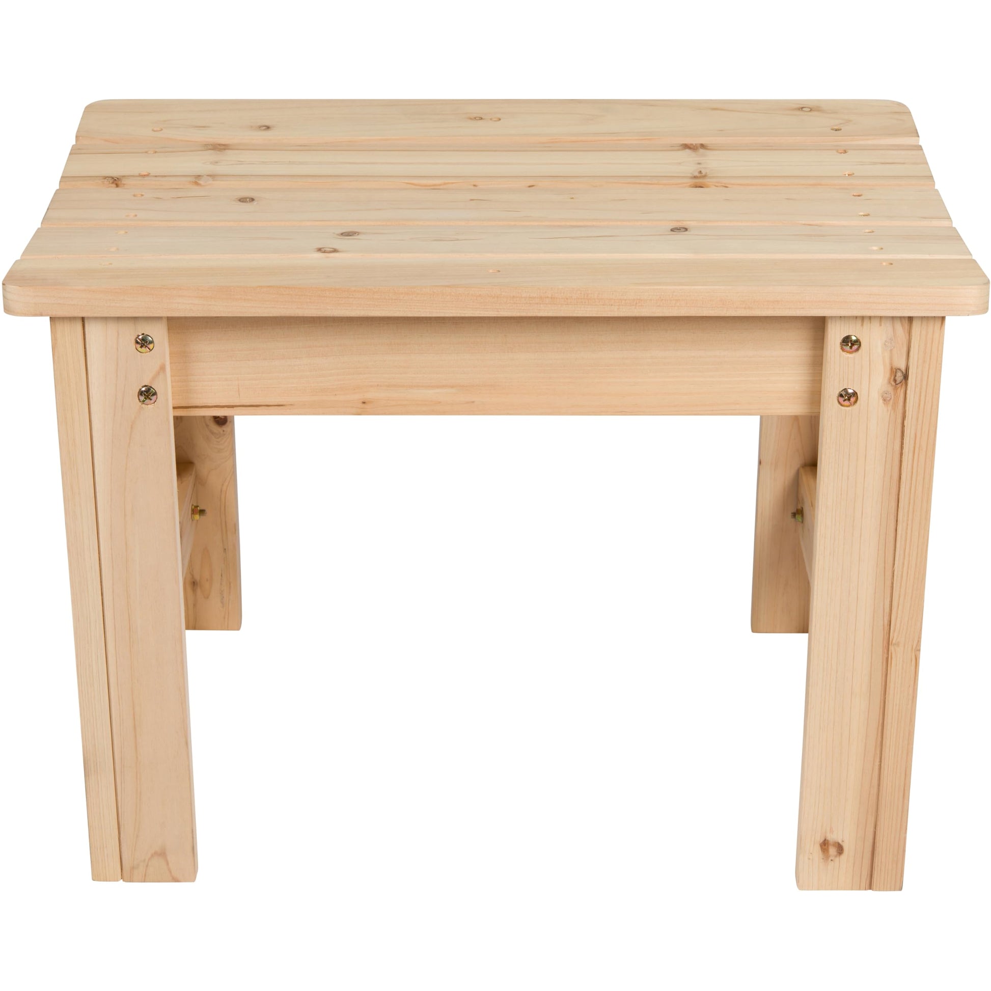 Shine Company Outdoor Wood Backless Patio Garden Bench, 2 Ft, Natural - CookCave