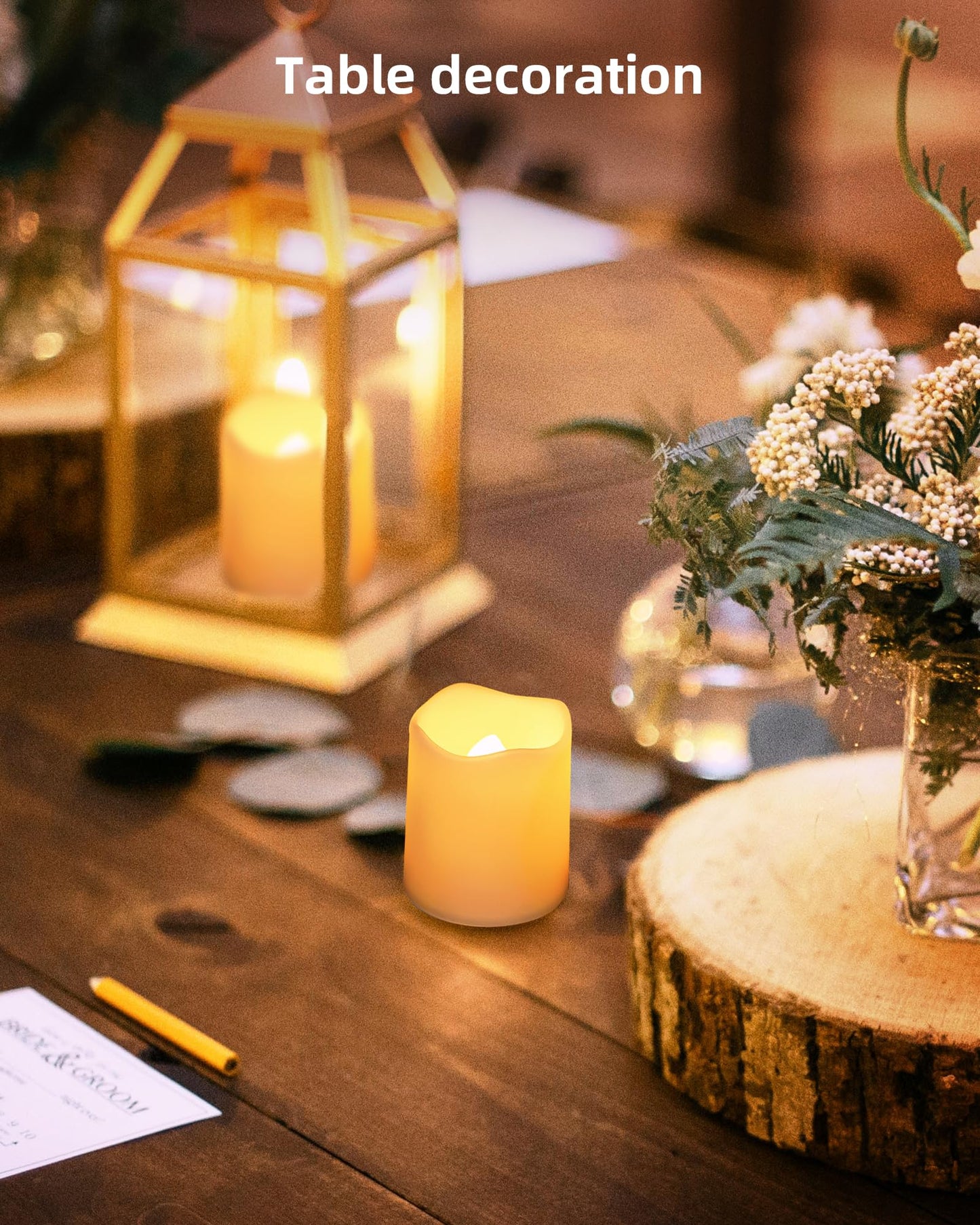 SHYMERY Flameless Votive Candles,Flameless Flickering Electric Fake Candle,24 Pack 200+Hour Battery Operated LED Tea Lights in Warm White for Wedding, Table, Halloween,Christmas Decorations 1.5"X1.7" - CookCave