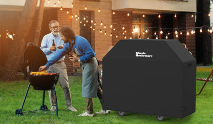Simple Houseware 58 in. Waterproof Heavy Duty Gas BBQ Grill Cover, Weather-Resistant Polyester - CookCave